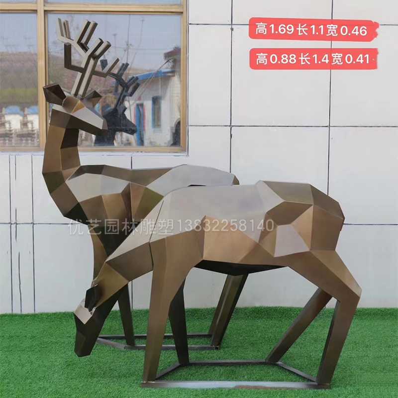 不锈钢园林雕塑,不锈钢鹿雕塑 不锈钢园林雕塑,不锈钢鹿雕塑
